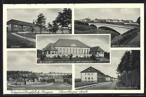 AK Bergen, Truppenübungsplatz, Lazarett, Seeckt & Mackensenbrücke, Hoppenstedter-Strasse, Offizierheim, Hauptwache