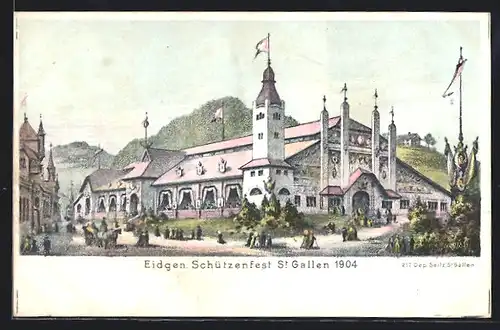 AK St. Gallen, Eidgenössisches Schützenfest 1904, Festhalle