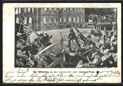 AK Hamburg-Altona, Erinnerung an den Zapfenstreich