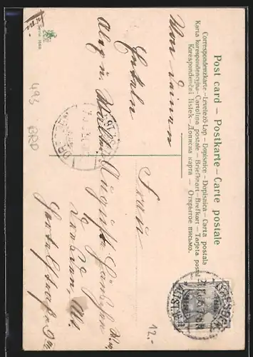 AK Kinder mit grossem Tausend-Mark-Schein