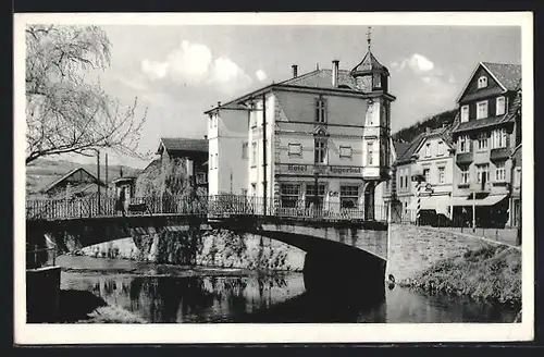 AK Dieringhausen, Hotel Aggerhof von Wilh. Holzhauer