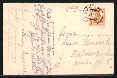 AK Bockhorn, W. Lánges Garten, Grüner-Wald am Urwald