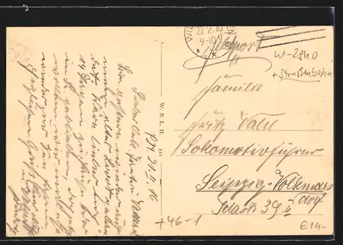 AK Wilhelmshaven, Strassenbahn in der Marktstrasse