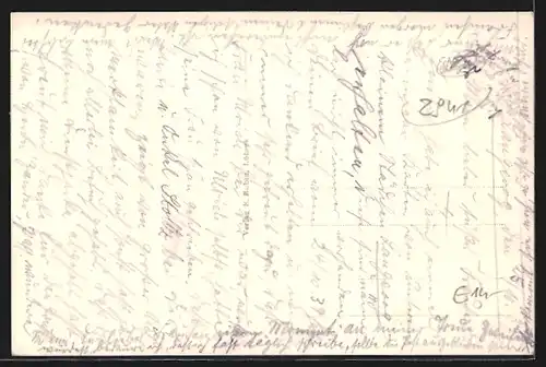 AK Langeoog, Panoramablick mit Wattenmeer