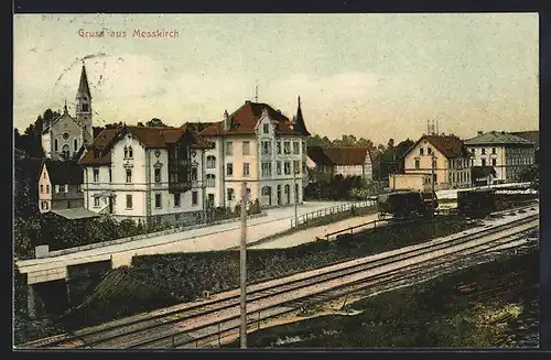 AK Messkirch, Partie am Bahnhof