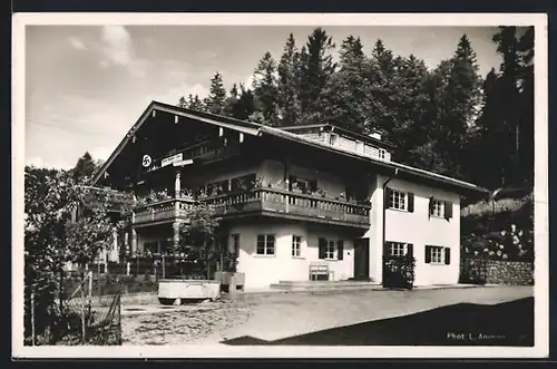 AK Berchtesgaden, Pension Ganghoferlehen, Bes. J. Ganghofer