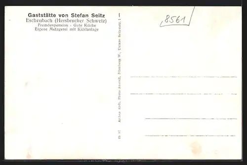 AK Eschenbach /Hersbrucker Schweiz, Gaststätte von Stefan Seitz