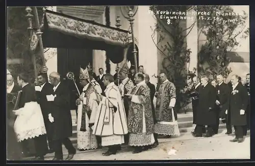 AK München, Einweihung der St. Korbinians-Kirche 1926