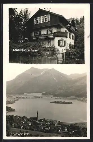 AK Schliersee, Hotel Landhaus Maier, Teilansicht