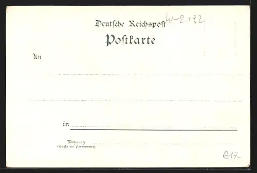 Lithographie Helgoland, Totalansicht, Ansicht von der Düne, Westküste