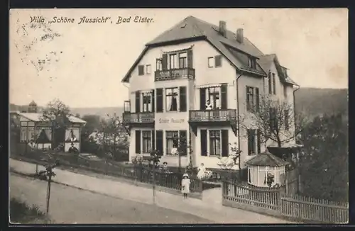 AK Bad Elster, Villa Schöne Aussicht