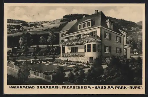 AK Brambach, Fremdenheim Hotel Haus am Park