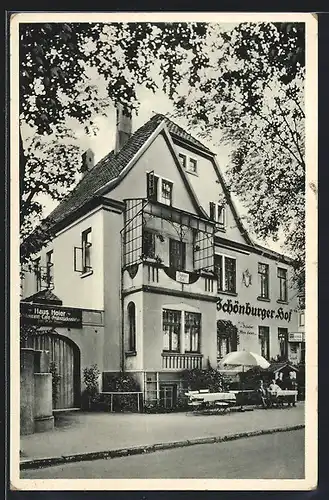 AK Bad Nenndorf, Hotel Schönburger Hof, Bes. Max Hoier, Franz-Seldte-Strasse 5