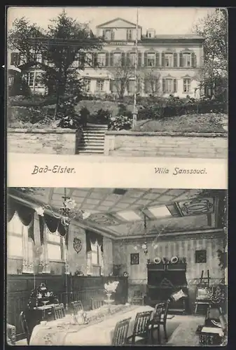 AK Bad Elster, Hotel Villa Sanssouci