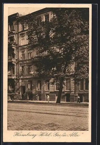 AK Hamburg-St.Georg, Hotel Grosse Allee, Grosse Allee 7