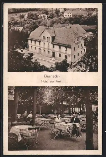 AK Berneck, Hotel zur Post, Bes. Hans Hain