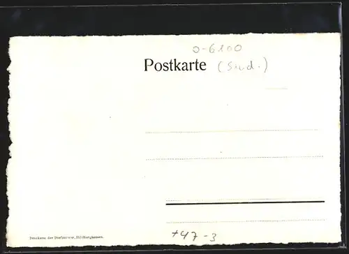 Künstler-AK Meiningen, Absolvia des Gymnasium Bernhardini, Wappen