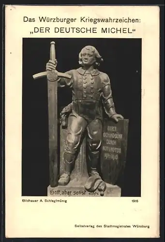 AK Würzburg, Der Deutsche Michel, Nagelung