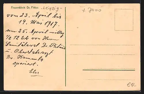 AK Leipzig, Frauenklink Dr. Pittius