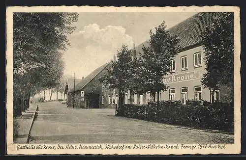 AK Suchsdorf, Gasthaus zur Krone v. Heinr. Hammerich