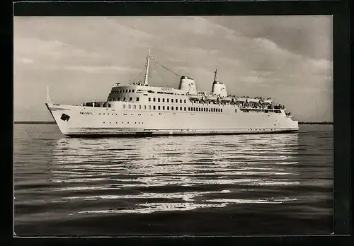 AK Fährschiff Sassnitz auf See
