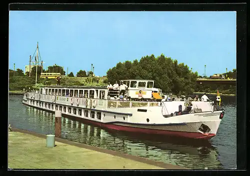 AK MS Cecilienhof, VEB Verkehrsbetriebe Potsdam, Weisse Flotte