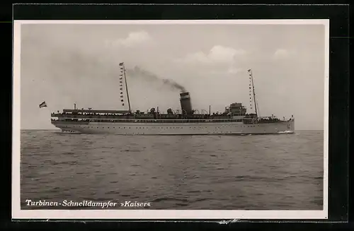AK Turbinen-Schnelldampfer Kaiser