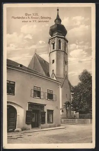 AK Wien-Grinzing, Pfarrkirche z. h. Kreuz