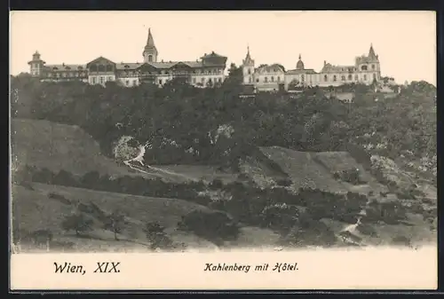 AK Wien, Kahlenberg mit Hotel