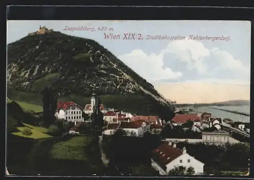 AK Wien-Kahlenberg, Leopoldsberg, Teilansicht