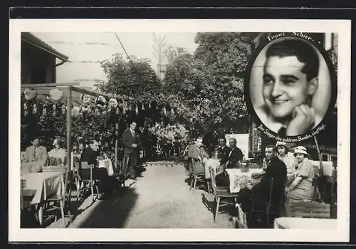 AK Wien-Nussdorf, Gasthaus Franz Schier`s Prachtgarten, Hochhofergasse 12