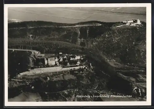 AK Wien-Kahlenberg, Leopoldsberg, Fliegeraufnahme