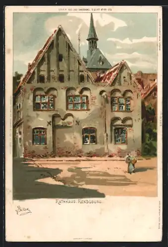 Lithographie Rendsburg, Rathaus