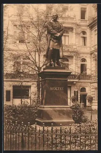 AK Köln, Moltke-Denkmal am Laurenzplatz