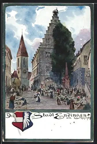 AK Endingen am Kaiserstuhl, Marktplatz