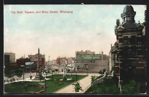 AK Winnipeg, City Hall, Square and Main Street
