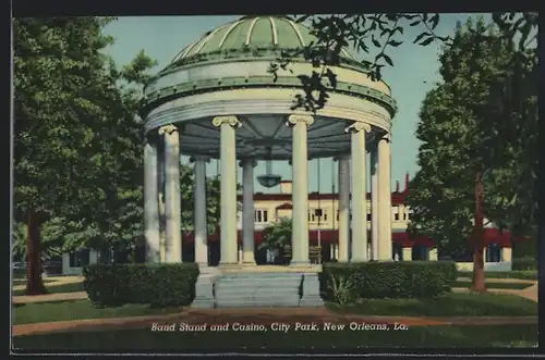 AK New Orleans, LA, City Park, Band Stand and Casino