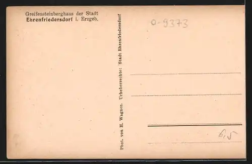 AK Ehrenfriedersdorf i. Erzgeb., Greifensteinberghaus