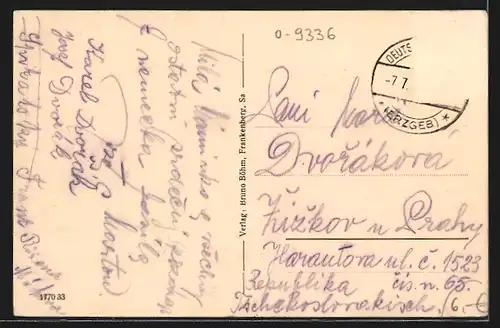 AK Frauenbach-Neuhausen /Bez. Dresden, Panorama