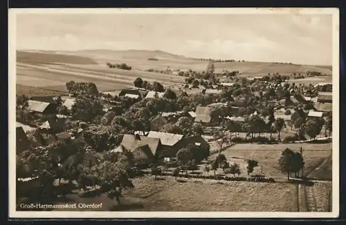 AK Gross-Hartmannsdorf-Oberdorf, Teilansicht