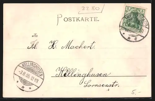 AK Westerland a. Sylt, Wandelbahn und Strand