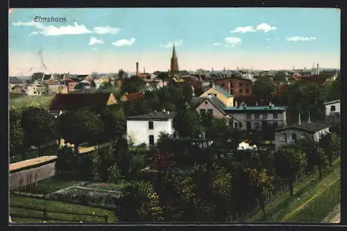 AK Elmshorn, Ortsansicht im Frühling