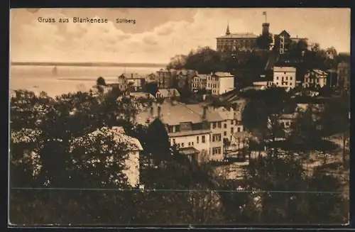 AK Hamburg-Blankenese, Ortsansicht am Tag