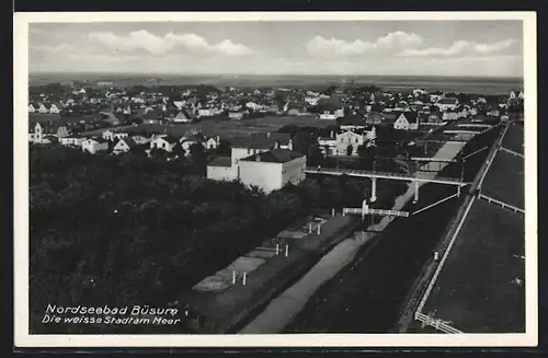 AK Büsum i. Host, Teilansicht mit Brücken