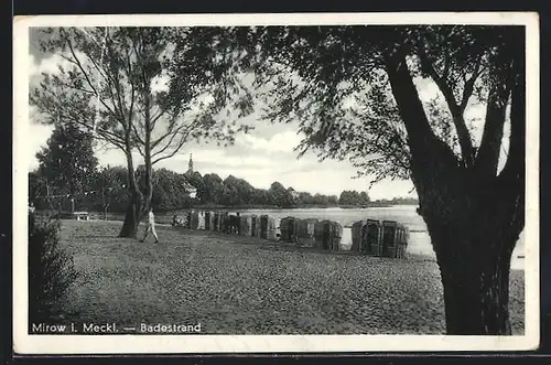 AK Mirow i. Meckl., Am Badestrand