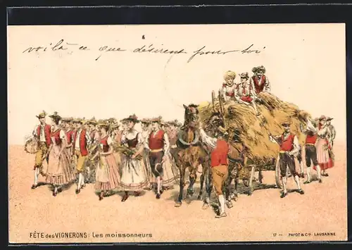 AK Fête des Vignerons: Les moissonneur, Volksfest