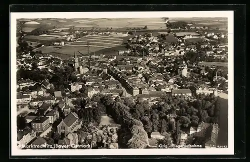 AK Marktredwitz, Stadt als Fliegeraufnahme