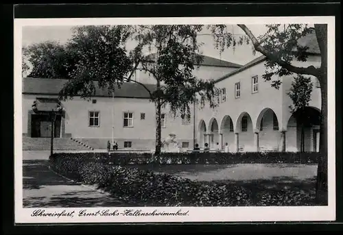 AK Schweinfurt, Ernst-Sachs-Hallenschwimmbad mit Park