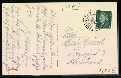 AK Betzenstein /Fränk. Schweiz, Teilansicht mit Kirche