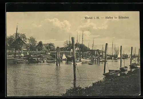 AK Wedel i. H.-Schulau, Hafen